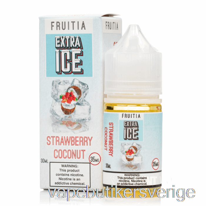 Vape Sverige Jordgubbskokos - Extra Is - Fruktiasalter - 30ml 50mg